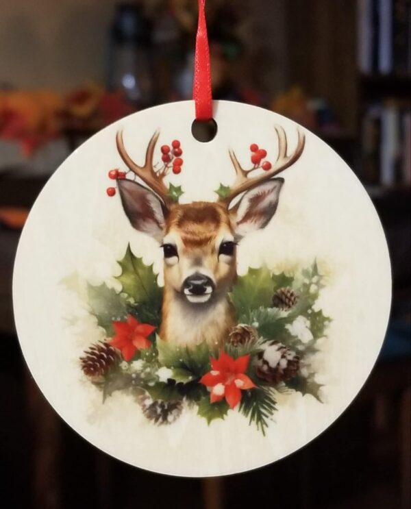 Deer Wooden Ornament